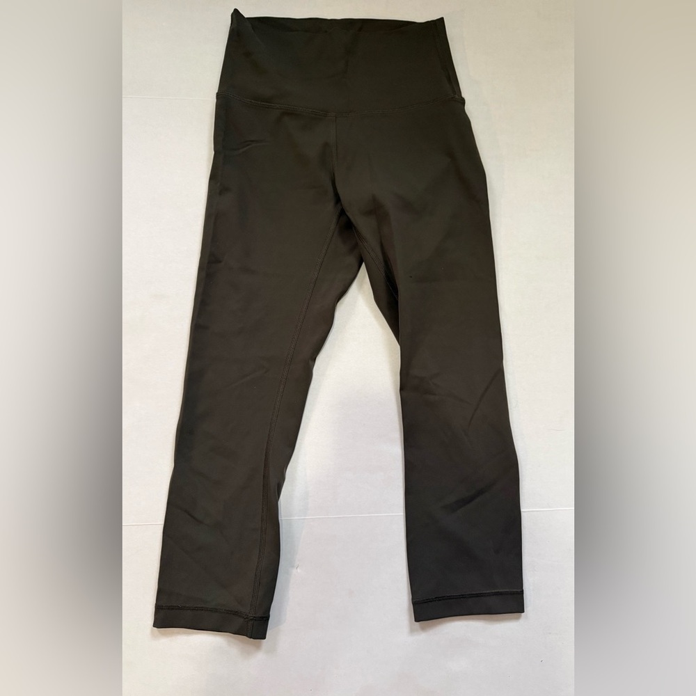 lululemon athletica olive green capri  Leggings